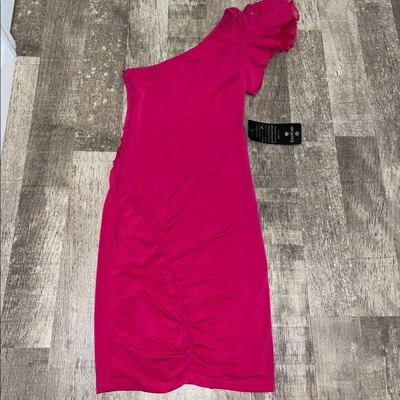 NWT Bebe One-Shoulder Dress Size Small - Picture 5 of 6